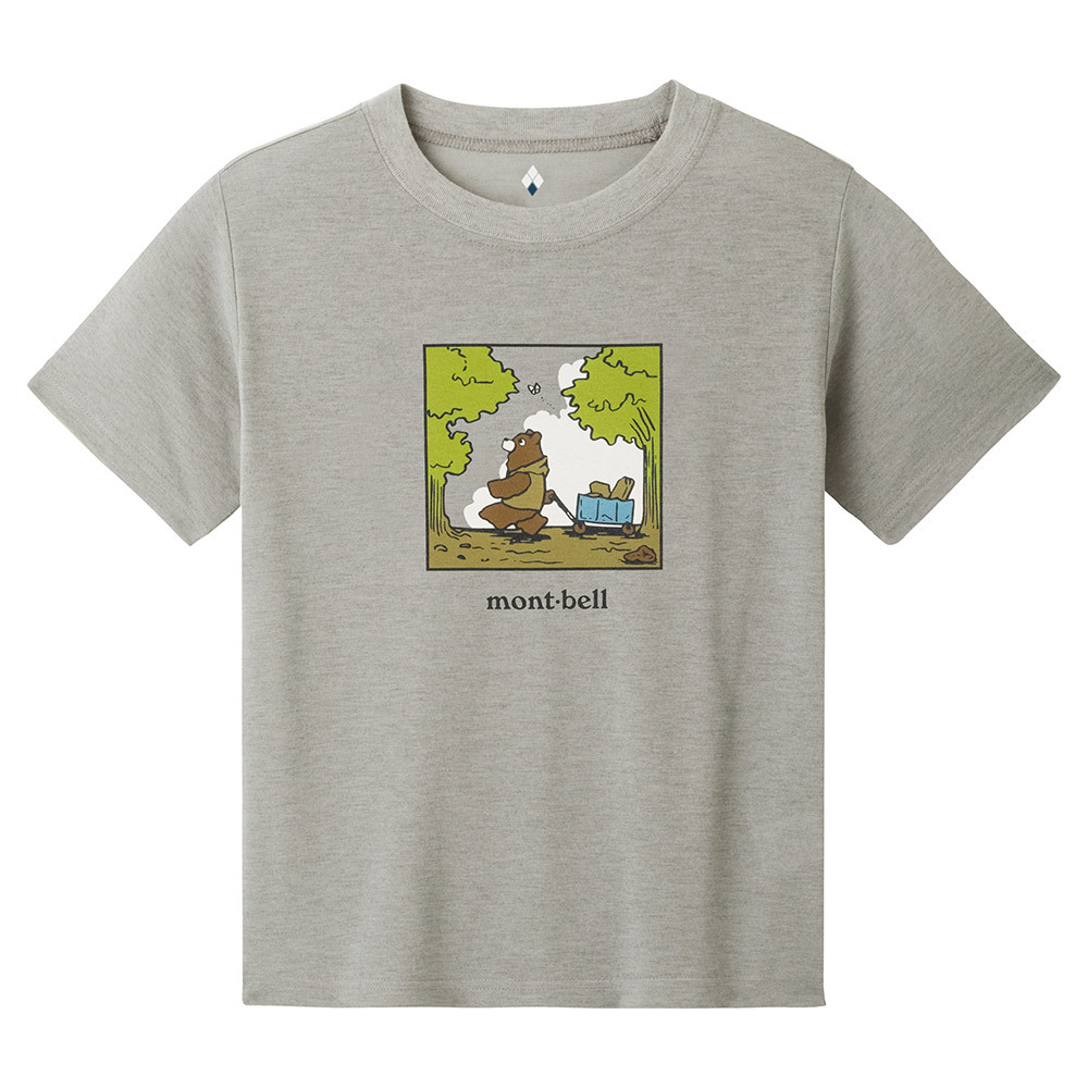 montbell: 快乾透氣 Wickron T Kid's Bear and Wagon