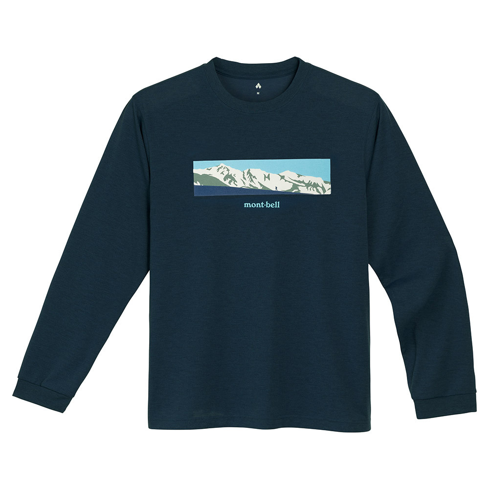 montbell: 快乾透氣 Wickron Long Sleeve T White Mountain Range