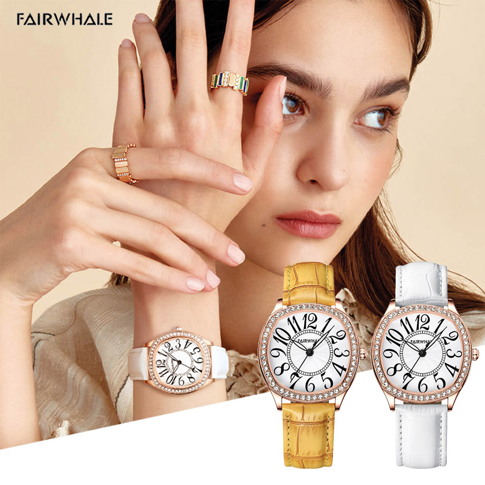 (預購)【Mark fairwhale馬克菲爾】【Mark fairwhale馬克菲爾】玲瓏精緻幻彩百搭摩登潮流女用錶-3440(高貴優雅)