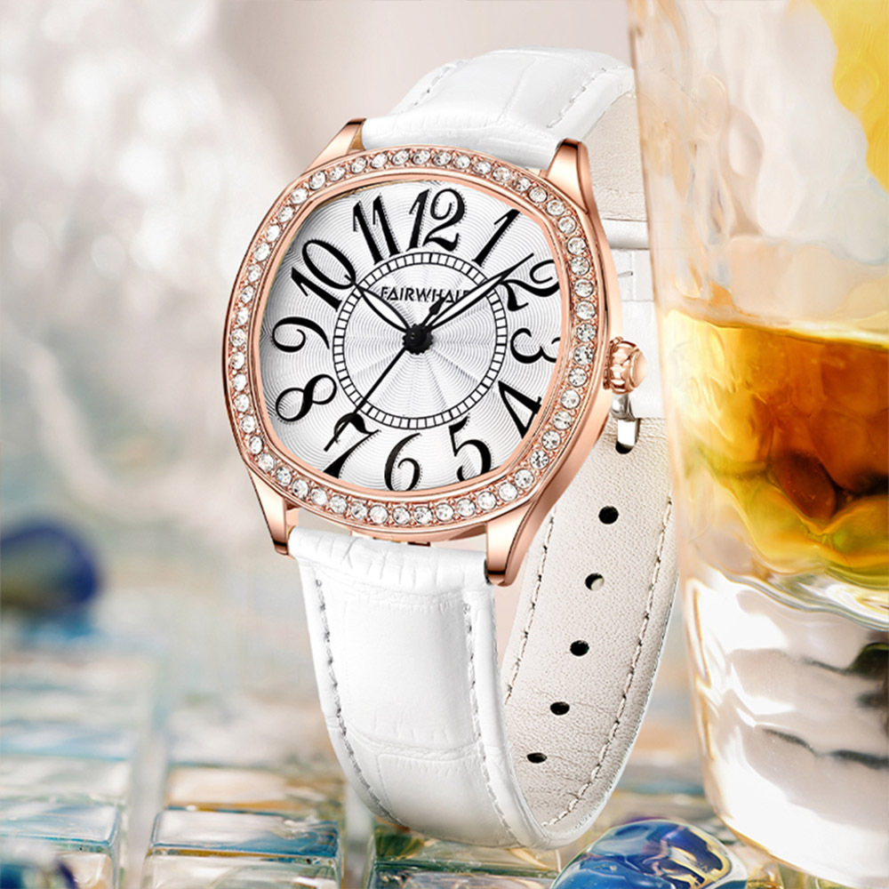 (預購)【Mark fairwhale馬克菲爾】【Mark fairwhale馬克菲爾】玲瓏精緻幻彩百搭摩登潮流女用錶-3440(高貴優雅)