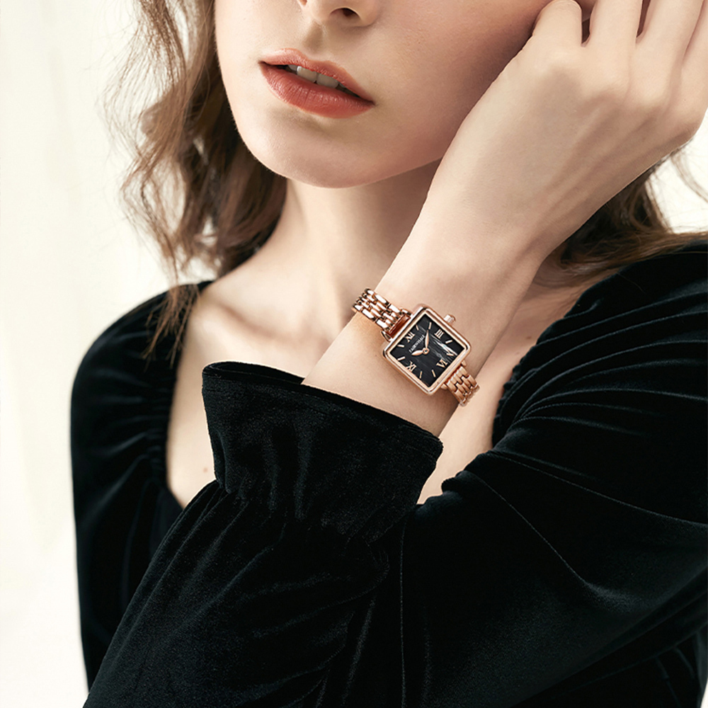 【Mark fairwhale馬克菲爾】復古浪漫螺旋錶冠設計女用錶-3510