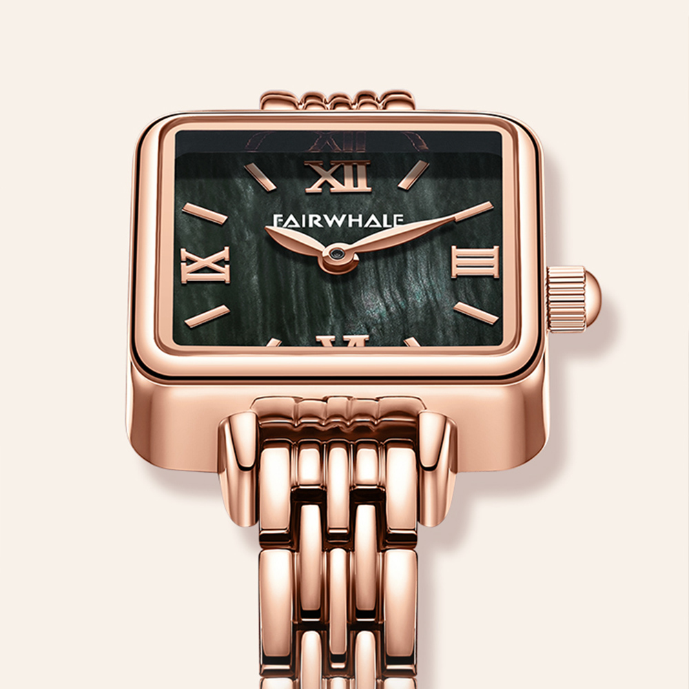 【Mark fairwhale馬克菲爾】復古浪漫螺旋錶冠設計女用錶-3510