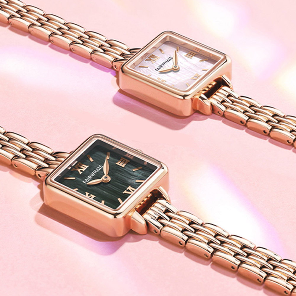 【Mark fairwhale馬克菲爾】復古浪漫螺旋錶冠設計女用錶-3510