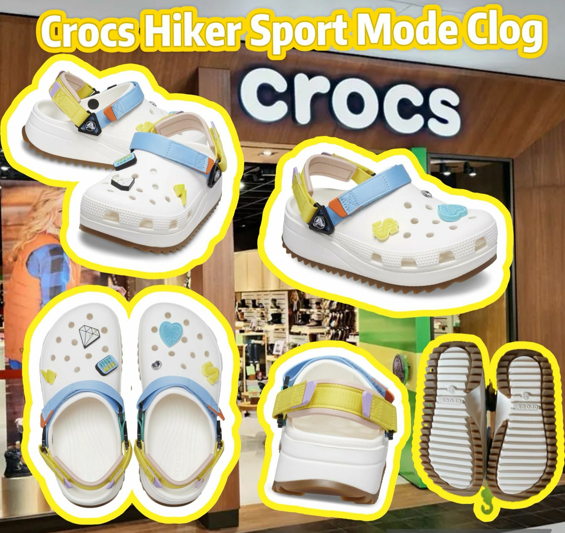 【預購】Crocs Unisex Hiker Sport Mode F080207 男女同款厚底洞洞鞋