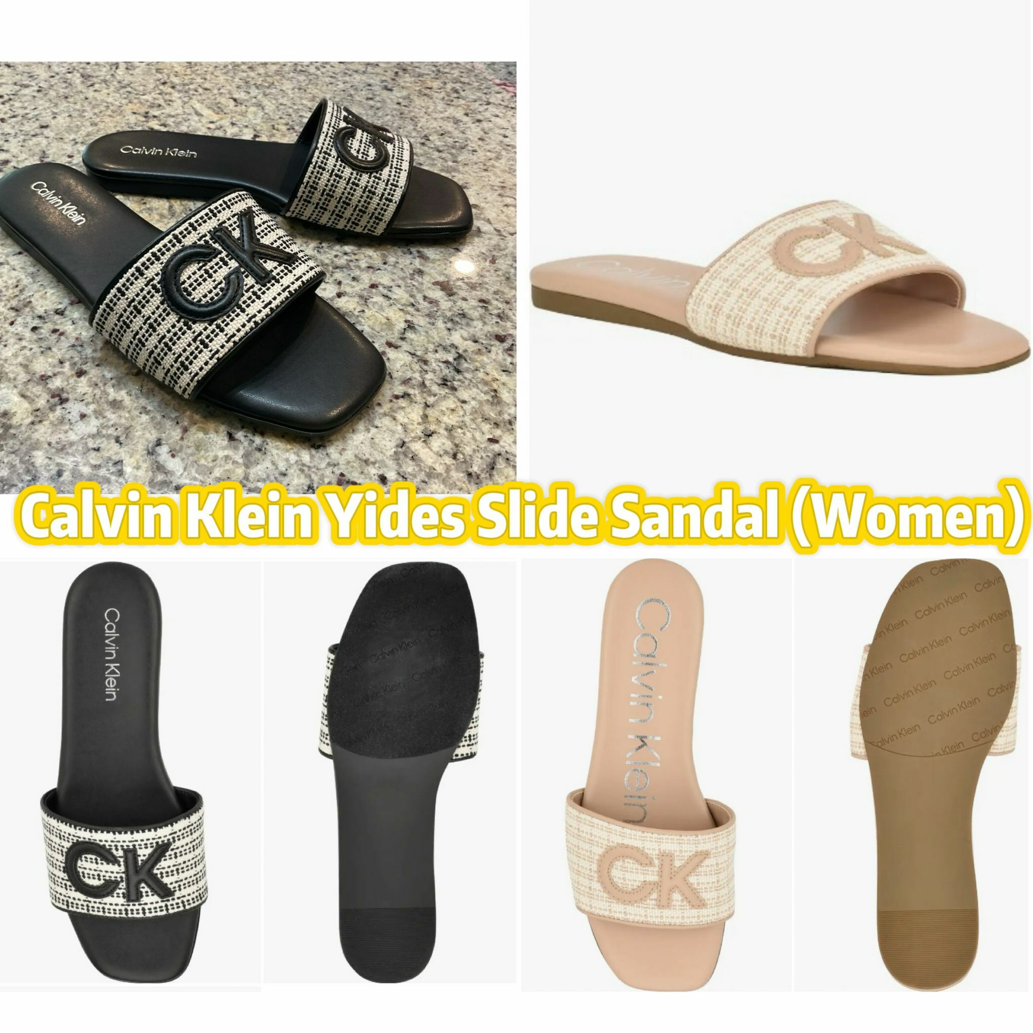 【預購】Calvin Klein Yides F080208 女裝拖鞋