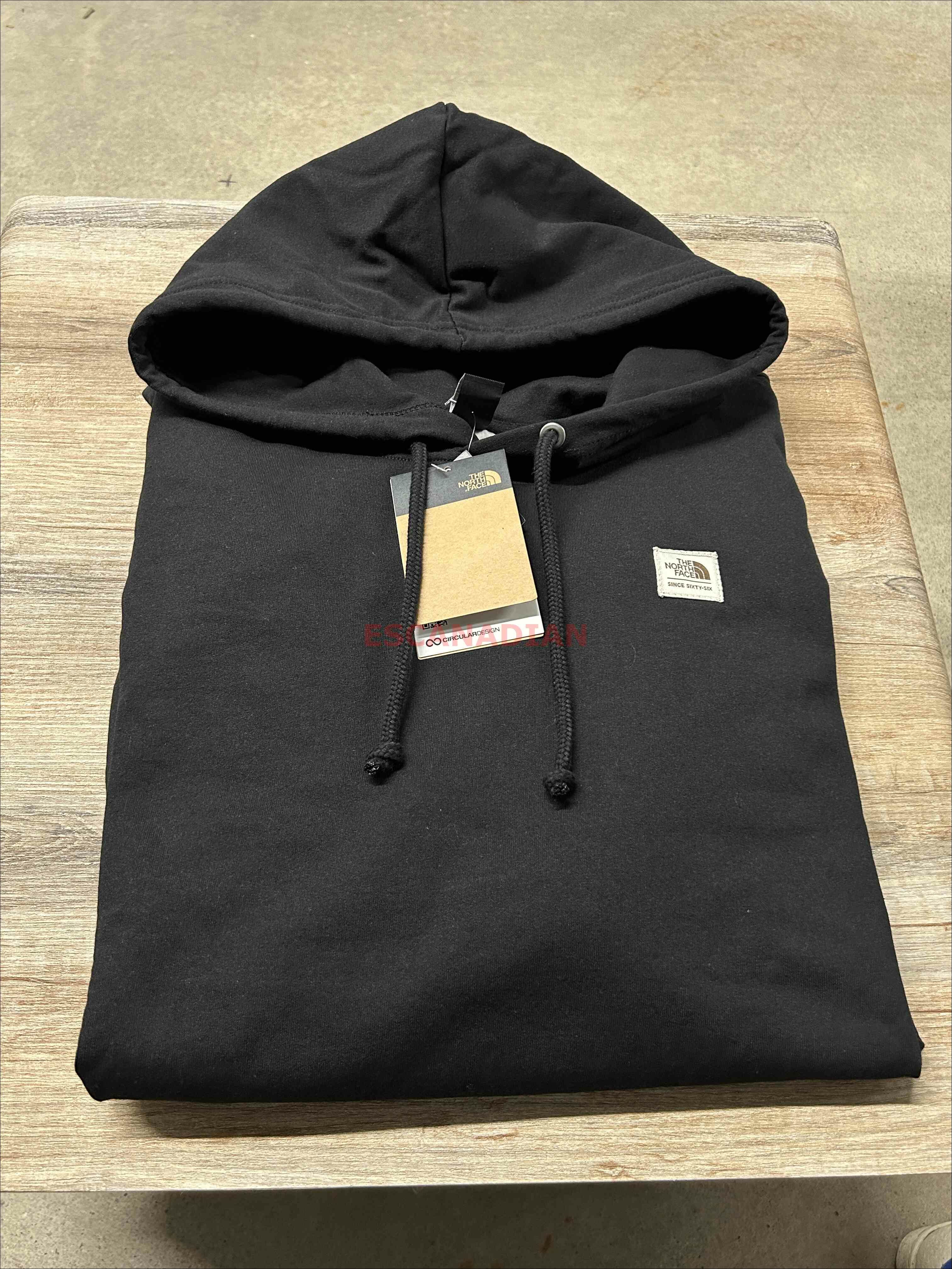 THE NORTH FACE 男大人 復古標款 硬挺版 刷毛 帽TEE