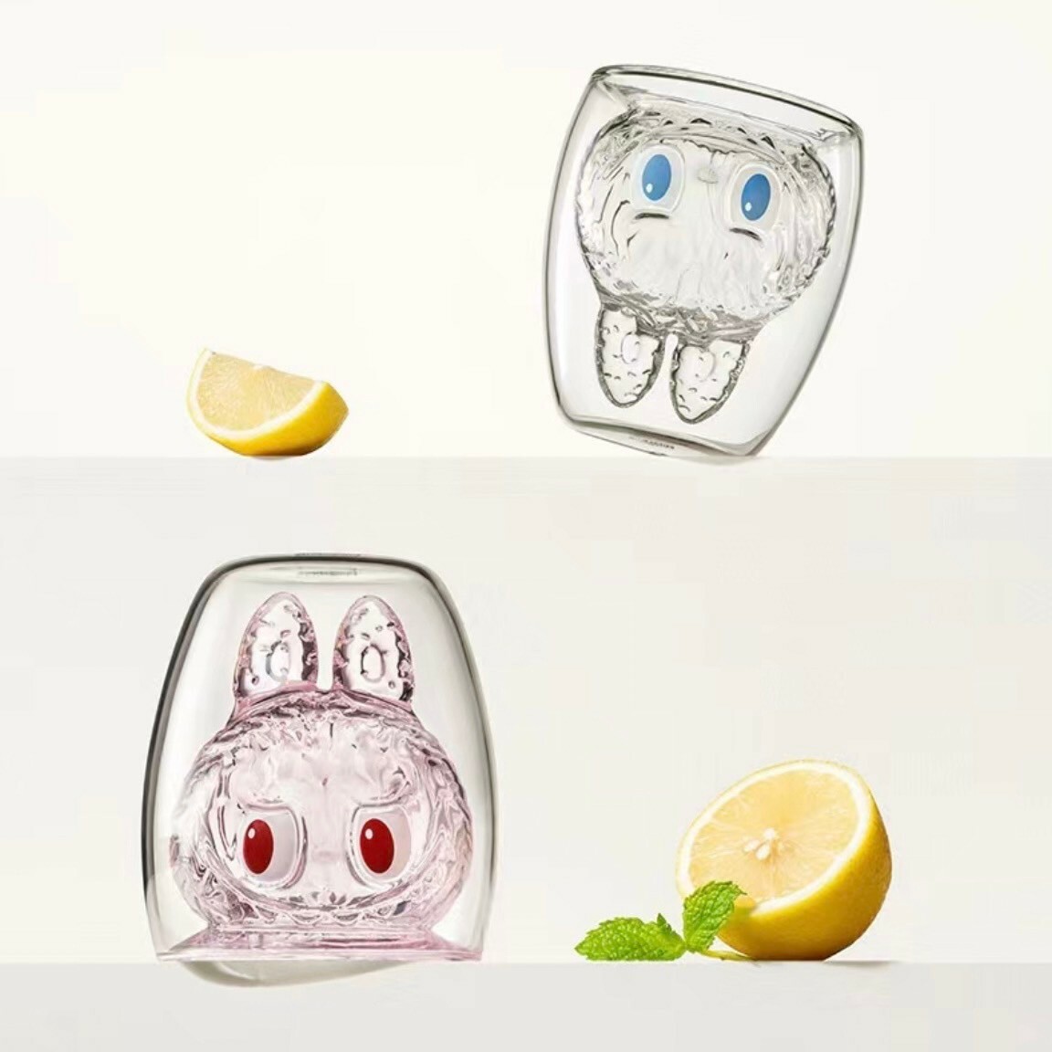 <官方正版授權>Labubu The Monsters Cheers 雙層玻璃杯 泡泡瑪特 盲盒 水杯