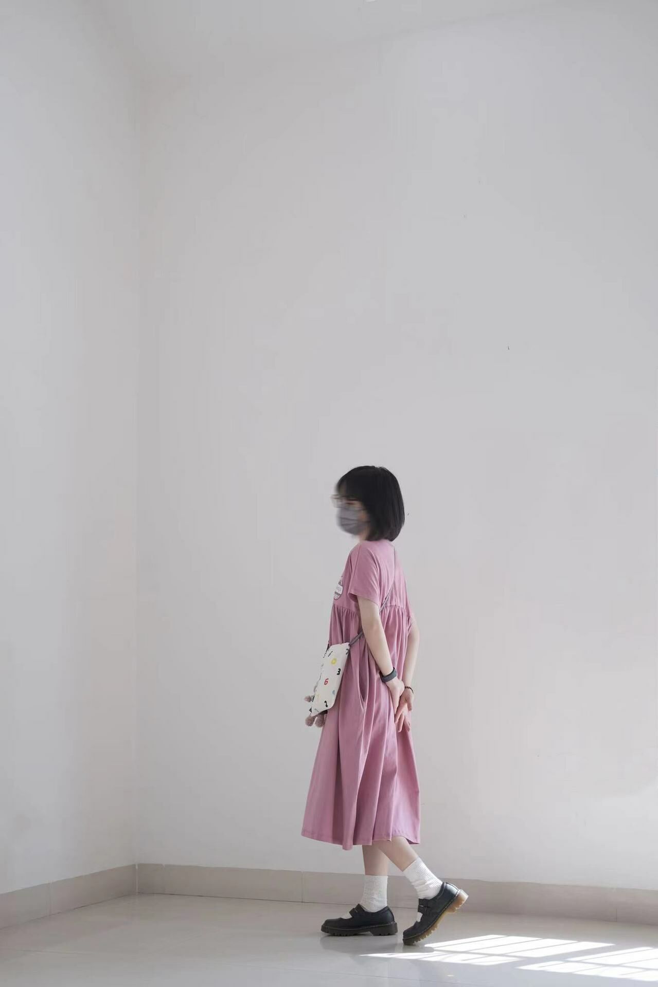 BOBOKIDS 日系印花拼接親子連身裙-背面