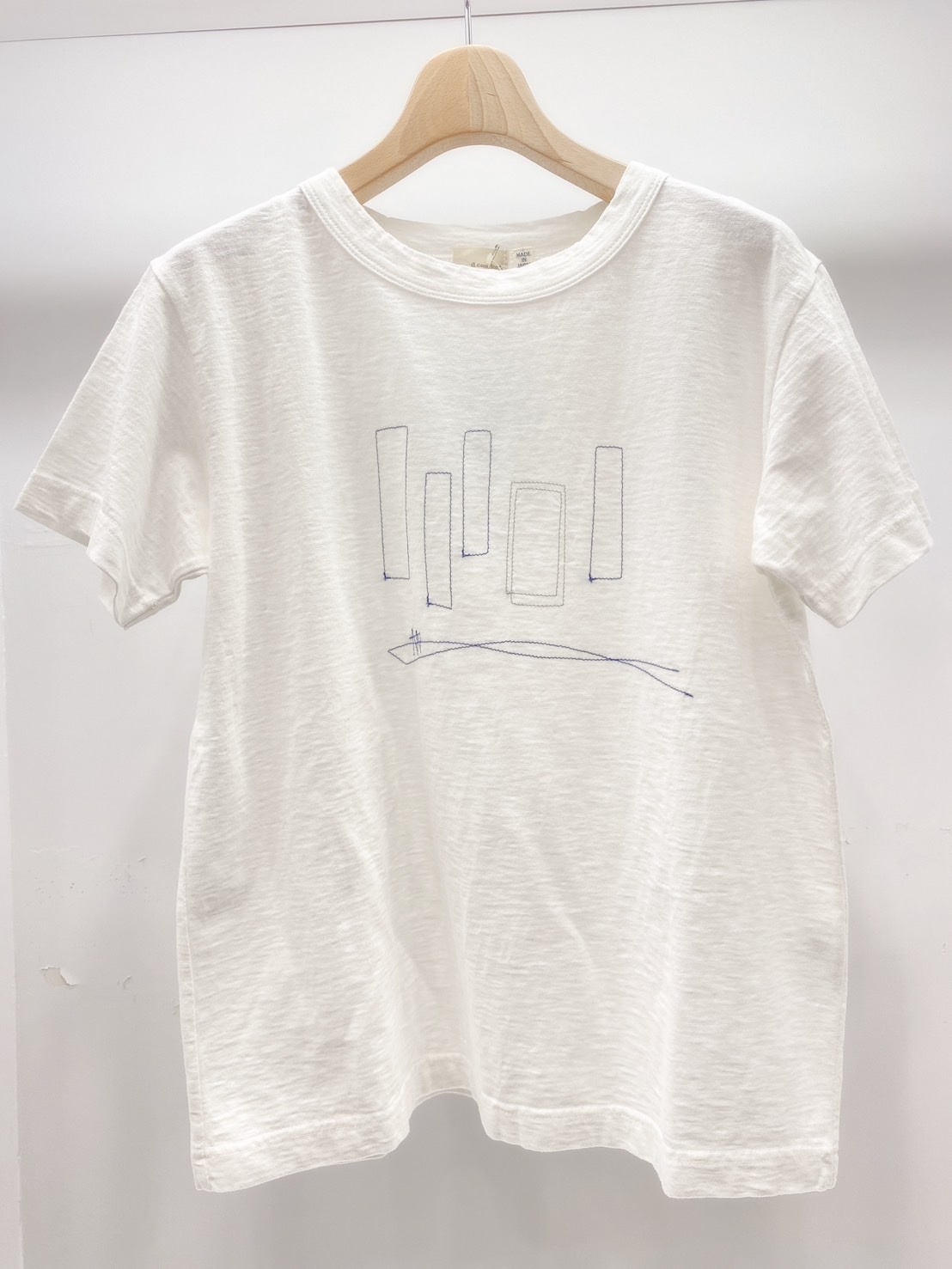 幾何方圖刺繡T-shirt