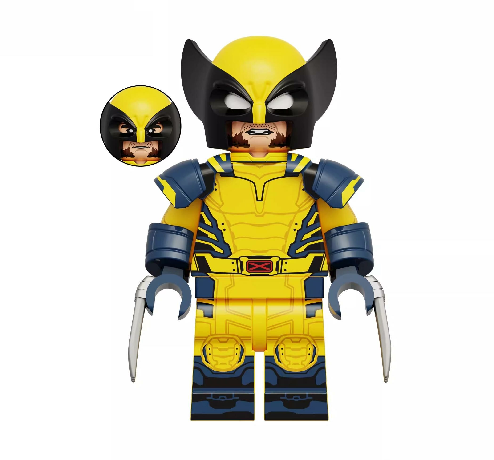 Wolverine Deadpool Marvel Super Heroes Custom Minifigs Minifigures Fit Lego XP564