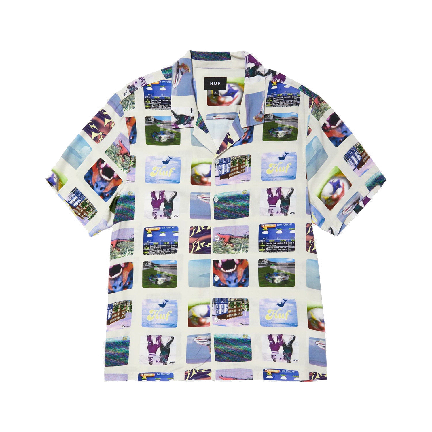 【車庫服飾】HUF 24SS 500 CHANNELS RESORT SHIRT / 電視頻道短袖襯衫