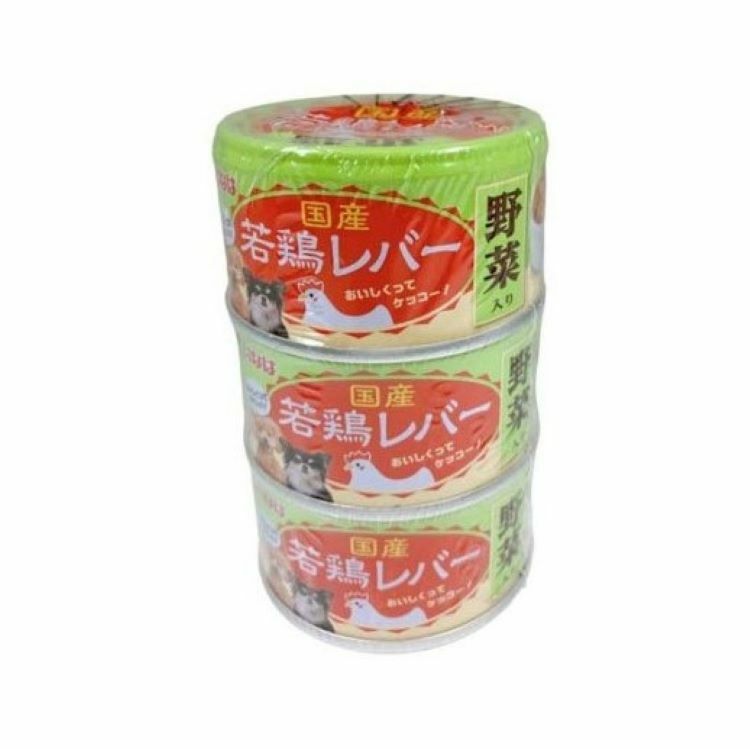Inaba 犬用 若雞肝 野菜濕糧罐 85gx3