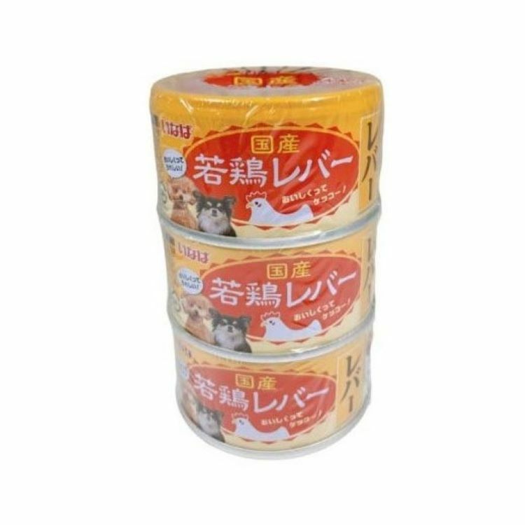 Inaba 犬用 若雞肝 濕糧罐 85gx3