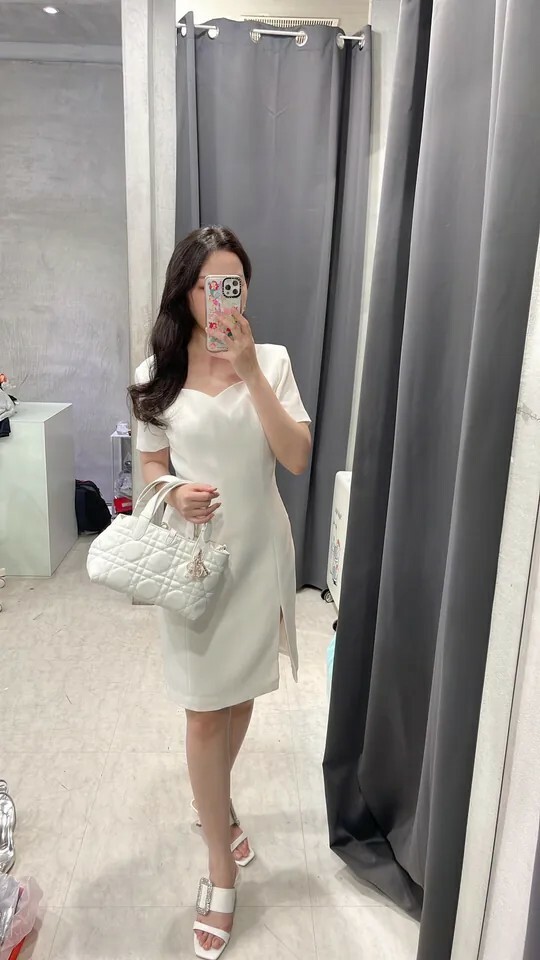 挺版簡約方領洋裝(長袖/短袖)