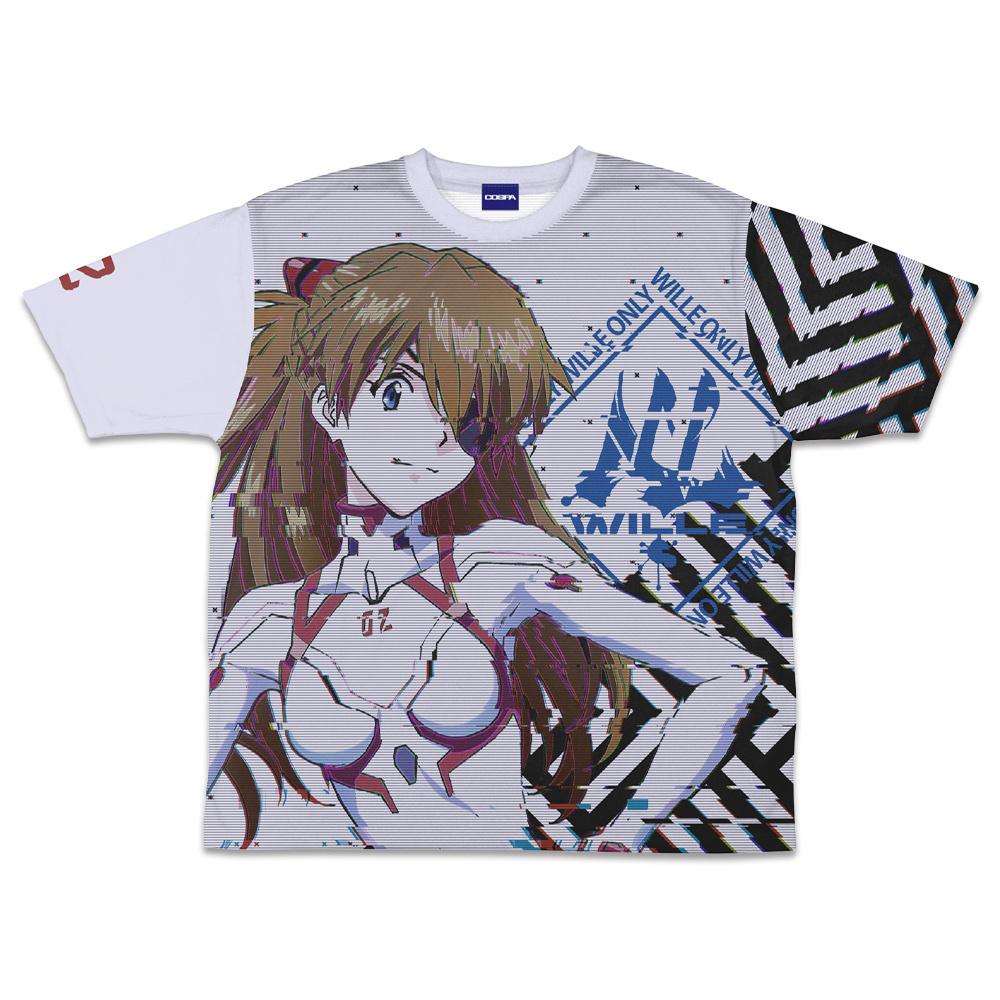 Cospa 0707 EVANGELION 式波･ｱｽｶ･ﾗﾝｸﾞﾚｰ 両面ﾌﾙｸﾞﾗﾌｨｯｸTｼｬﾂ WILLE Ver.