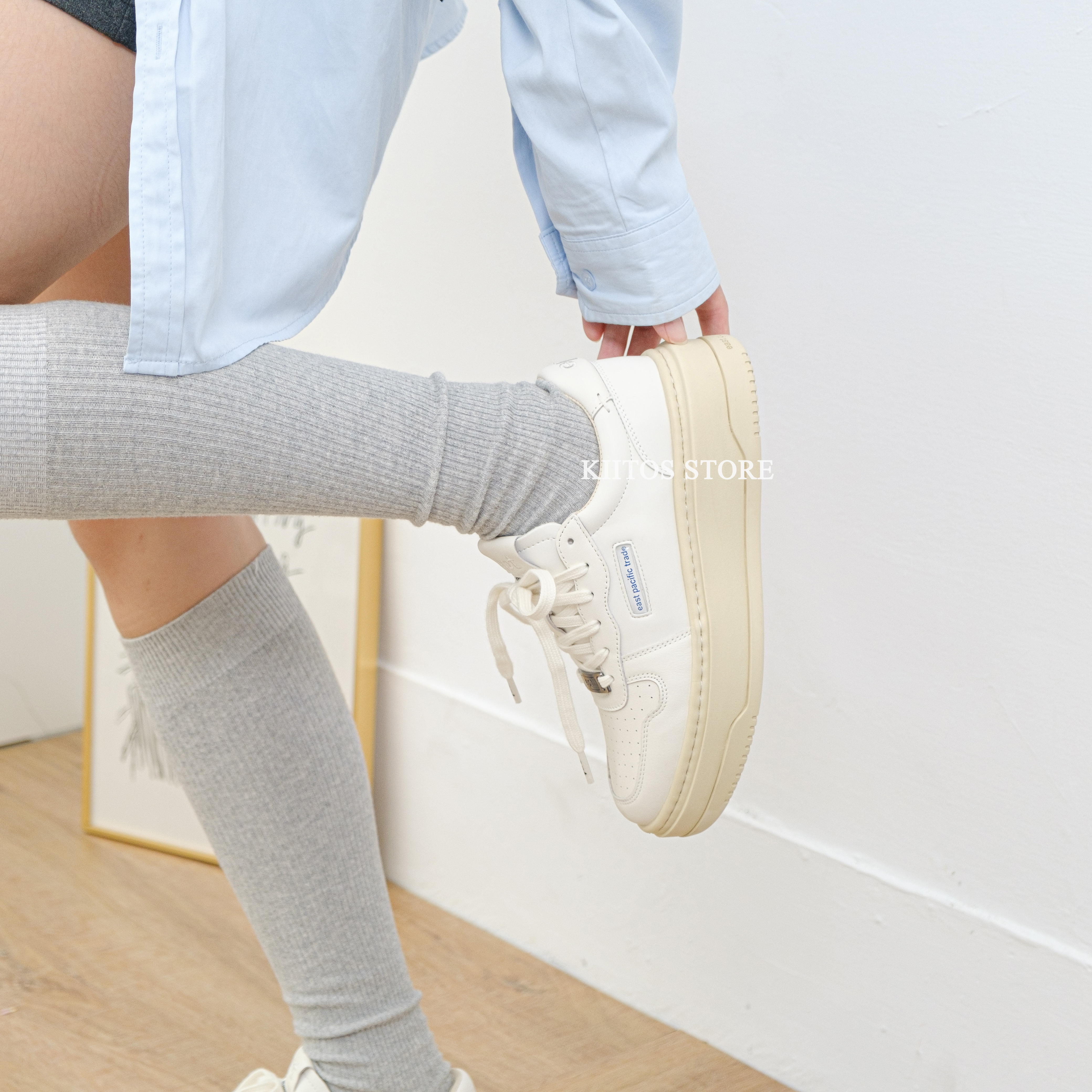 EPT East Pacific Trade COURT HIGH 米白奶油底  (OFF WHITE)