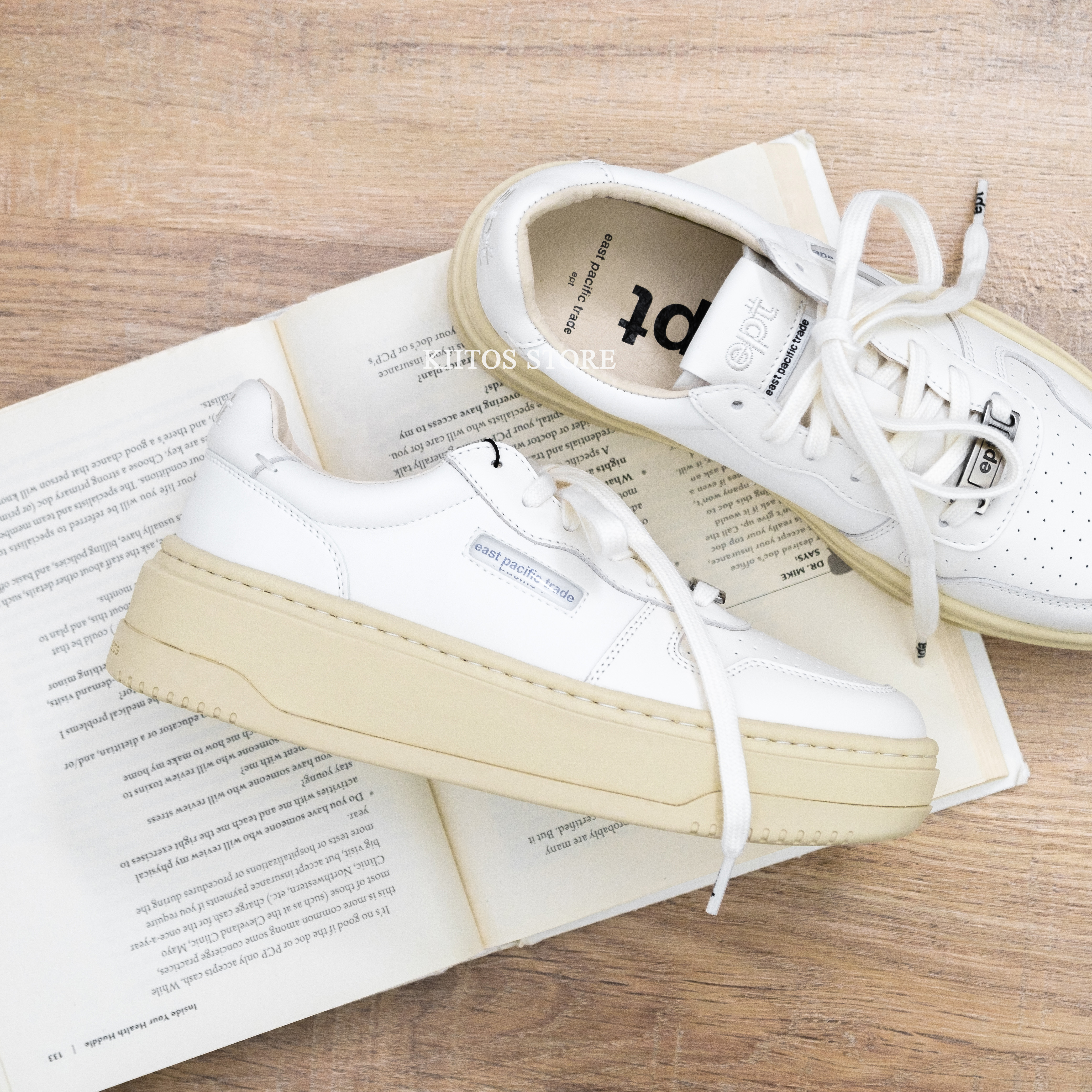 EPT East Pacific Trade COURT HIGH 米白奶油底  (OFF WHITE)