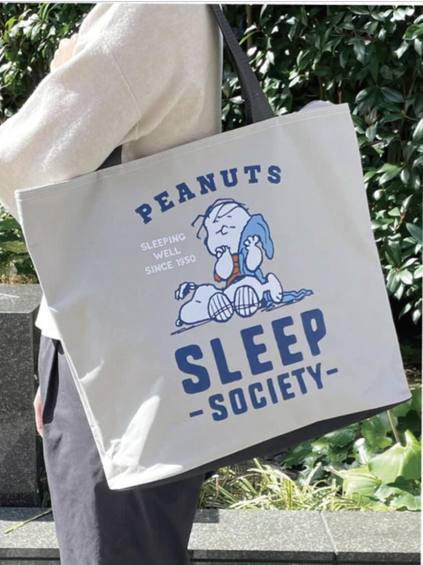 日本進口！[Snoopy☆可愛] 大容量帆布Tote Bag！