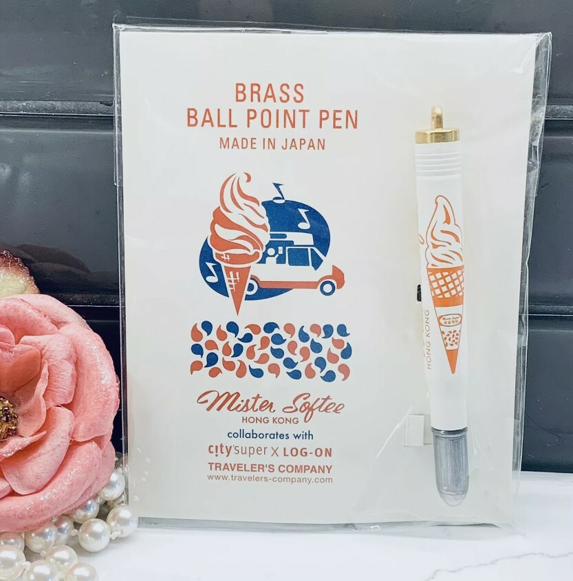 Traveler's Notebook x Mister Softee Brass Ballpoint Pen