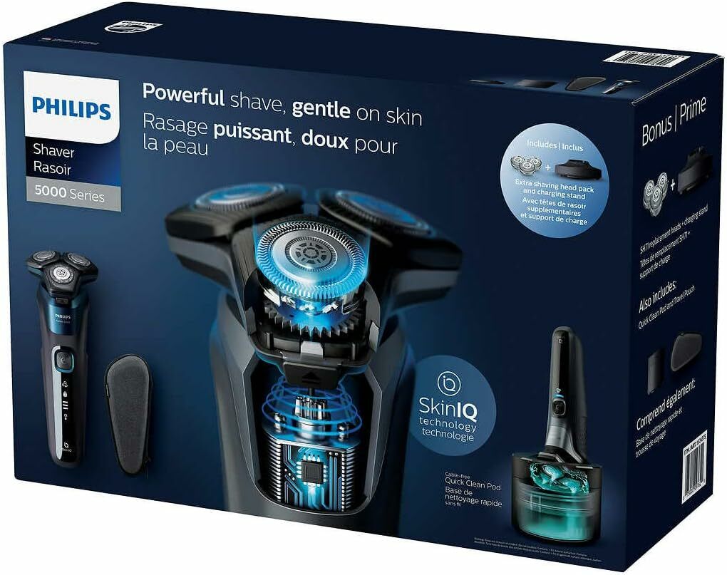 Philips 飛利浦 S5579 Series 5000 系列乾濕兩用電動剃鬚刀套裝：送多一套SH71刀片 平行進口