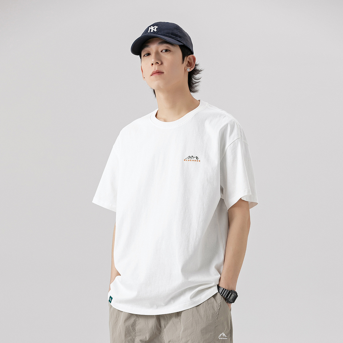 8M16 山系雙面印花短棉TEE 兩色