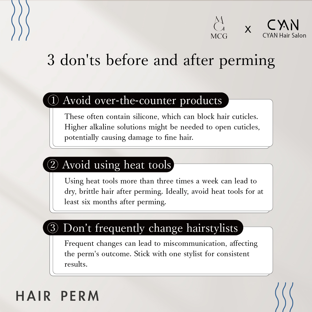 3 don'ts before and after perming