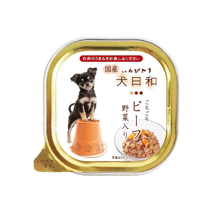 犬日和 牛肉野菜味濕糧 100g