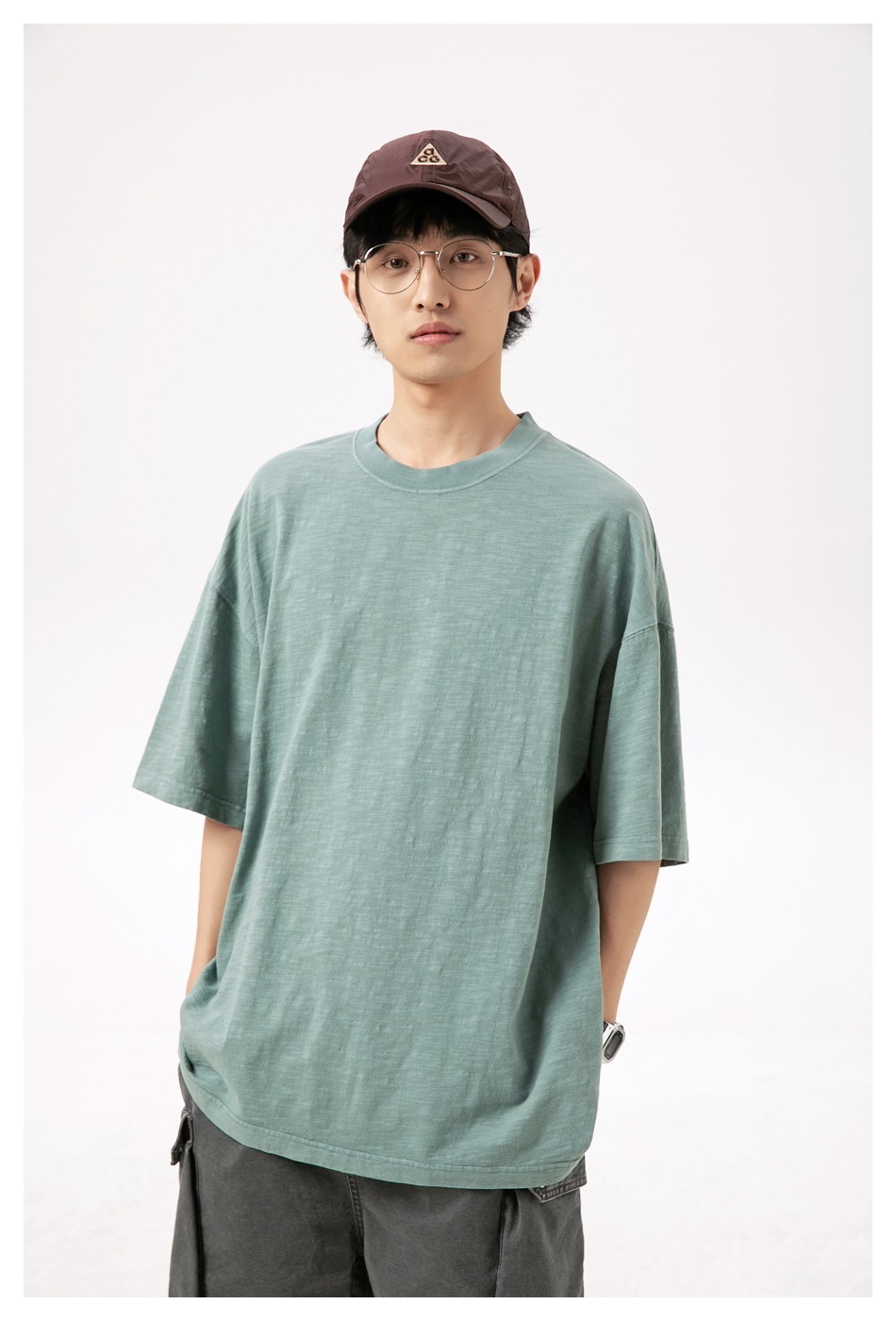 8M23 基礎款竹節棉素色短棉TEE 八色