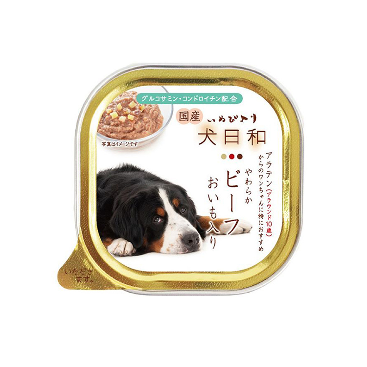 犬日和 高齡犬用 牛肉甜薯味濕糧 100g