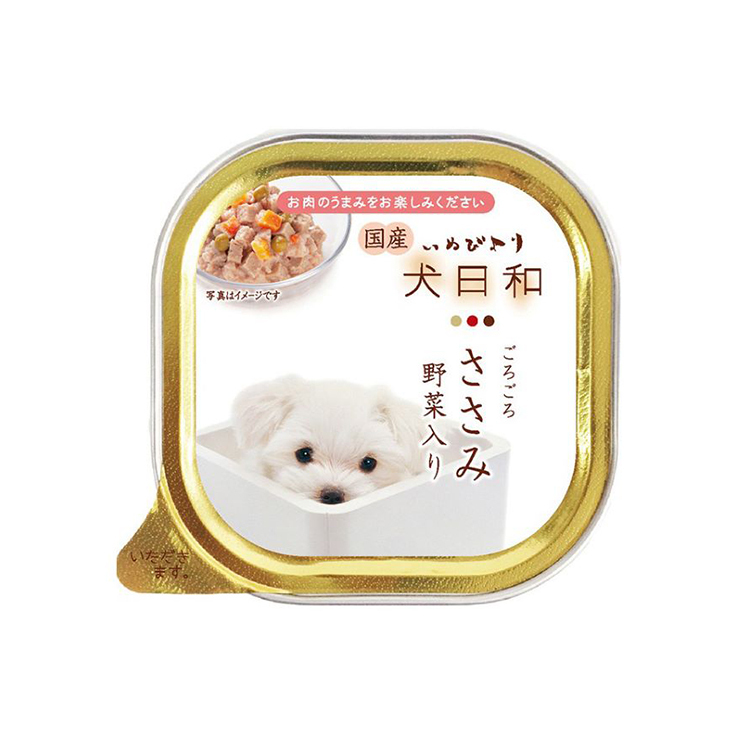 犬日和 雞肉野菜味濕糧 100g