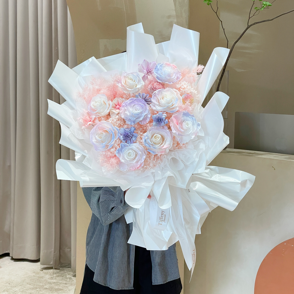 Elephant Love 9朵超巨大永生花束/織女星