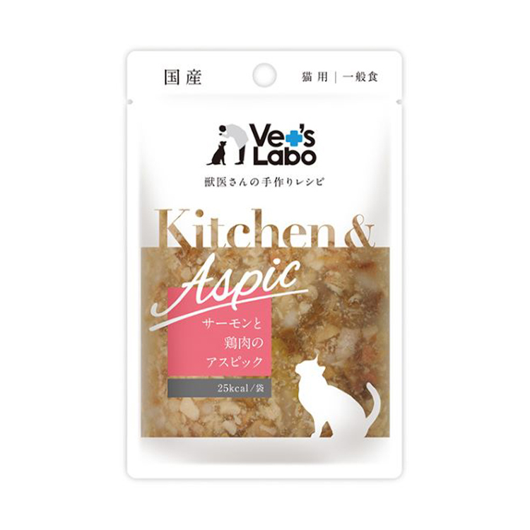 Vet's labo Kitchen & Aspic 貓用 三文魚雞肉 肉凍 40g