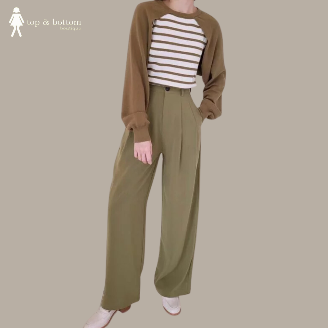 HIGH WAIST LONG TROUSERS