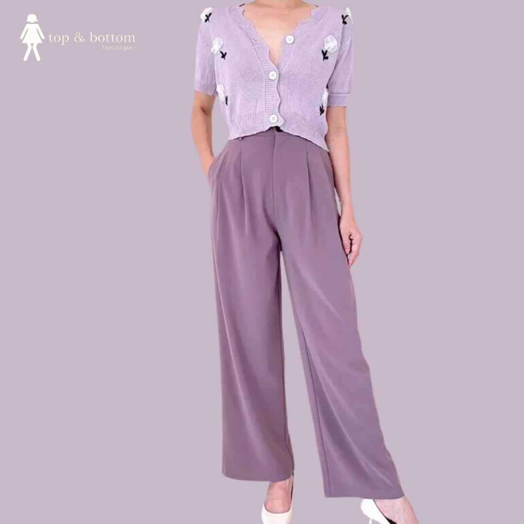 HIGH WAIST LONG TROUSERS