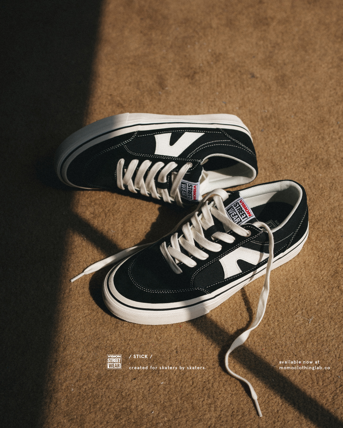 Vision Street Wear STICK 復古街頭滑板鞋 黑