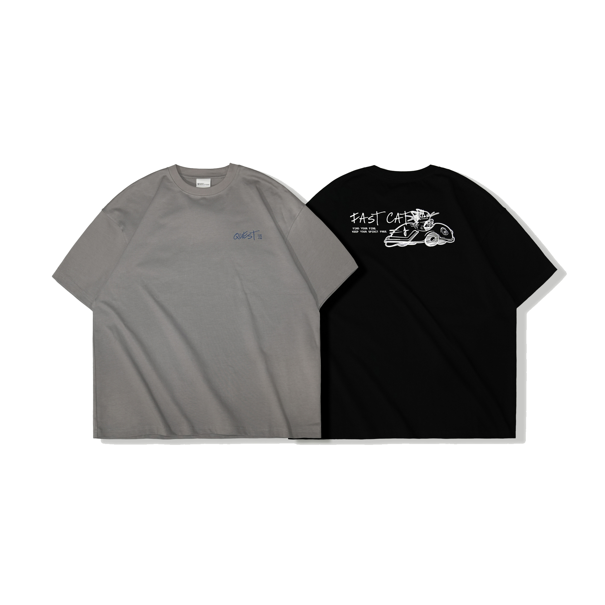 【車庫服飾】QUEST Driving Cat TEE 賽車貓咪TEE