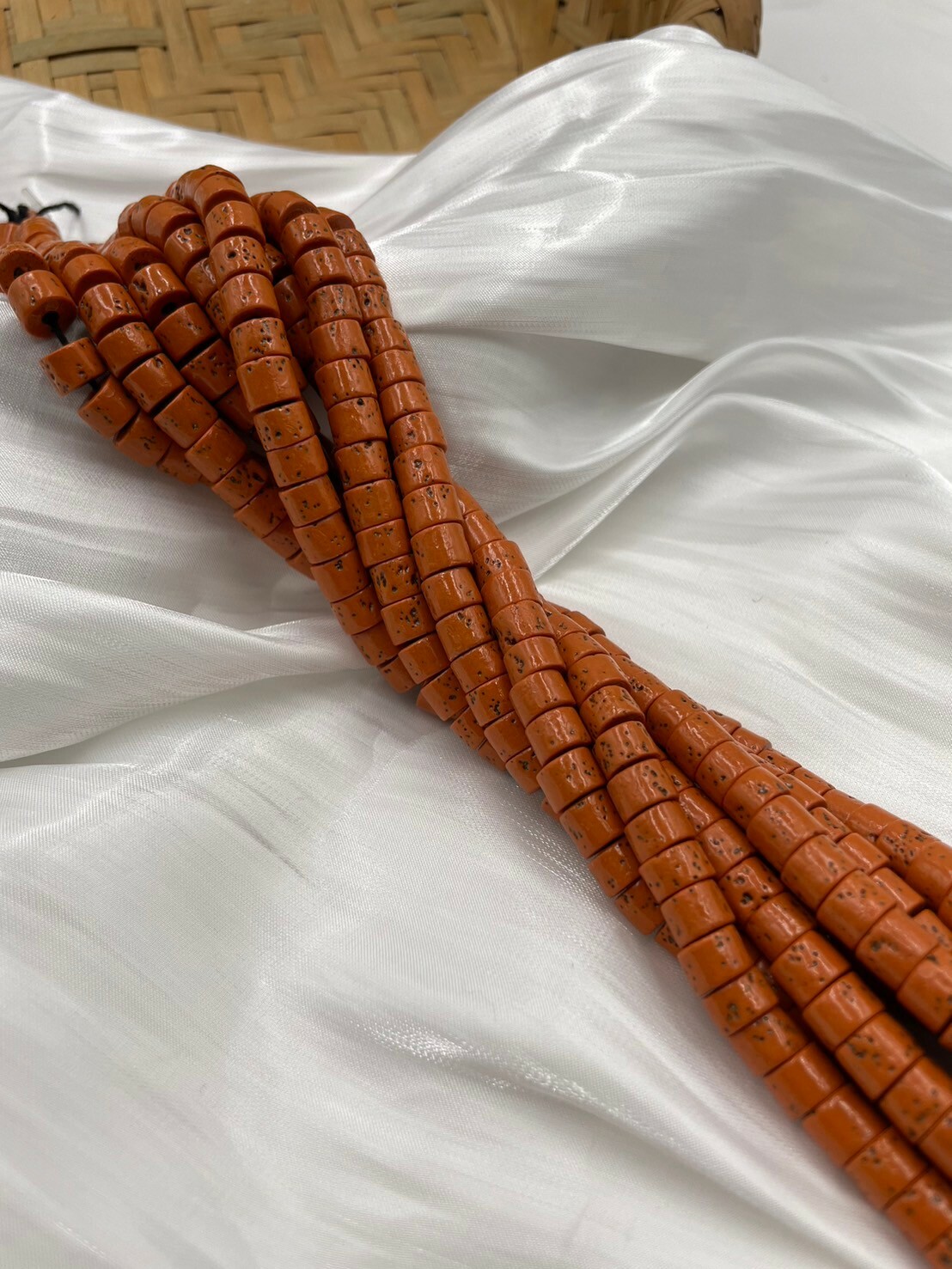 琉璃素色珠-橘色