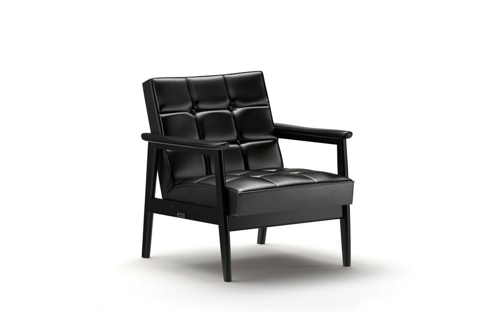 K CHAIR 單人沙發 / 黑 x 黑
