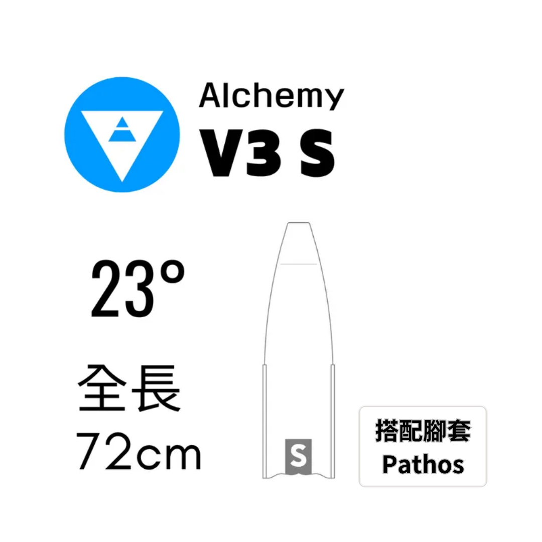 ▲ALCHEMY 碳纖維長蛙 V3-S 保固5年 (含Pathos腳套)
