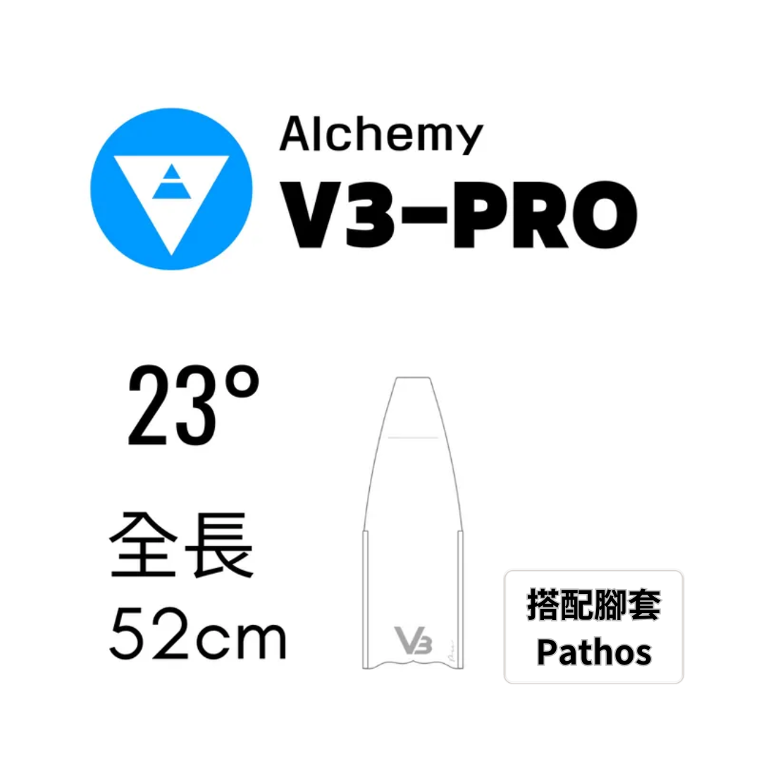 ▲ALCHEMY 碳纖維短蛙 V3 PRO 保固5年 (含Pathos腳套)