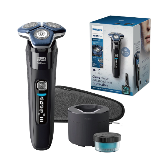 Philips 飛利浦 S7886/84 7600系列USB充電乾濕兩用電動鬚刨連清洗座 平行進口