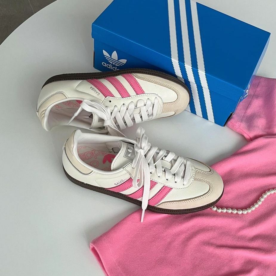 ADIDAS SAMBA OG 奶油桃粉 芭比粉 白粉 粉紅 焦糖底 女鞋 IG1962 / 調貨