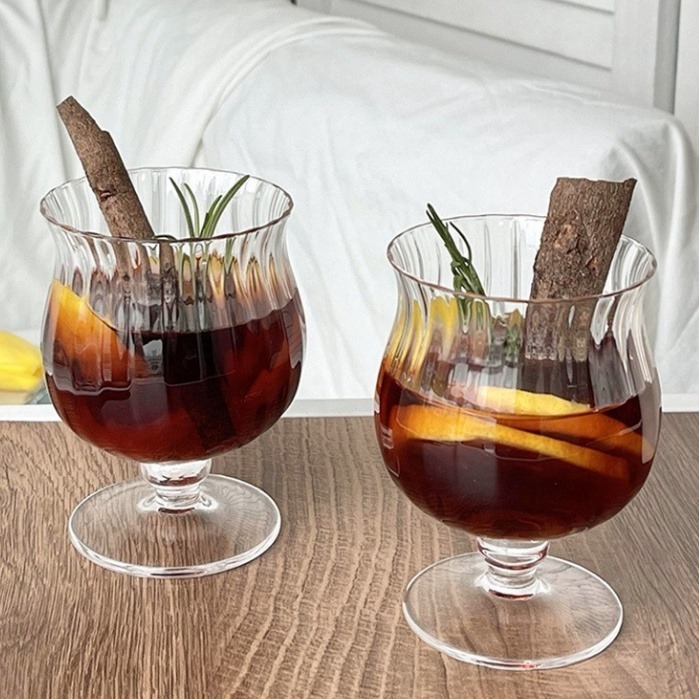 鬱金香水晶玻璃杯