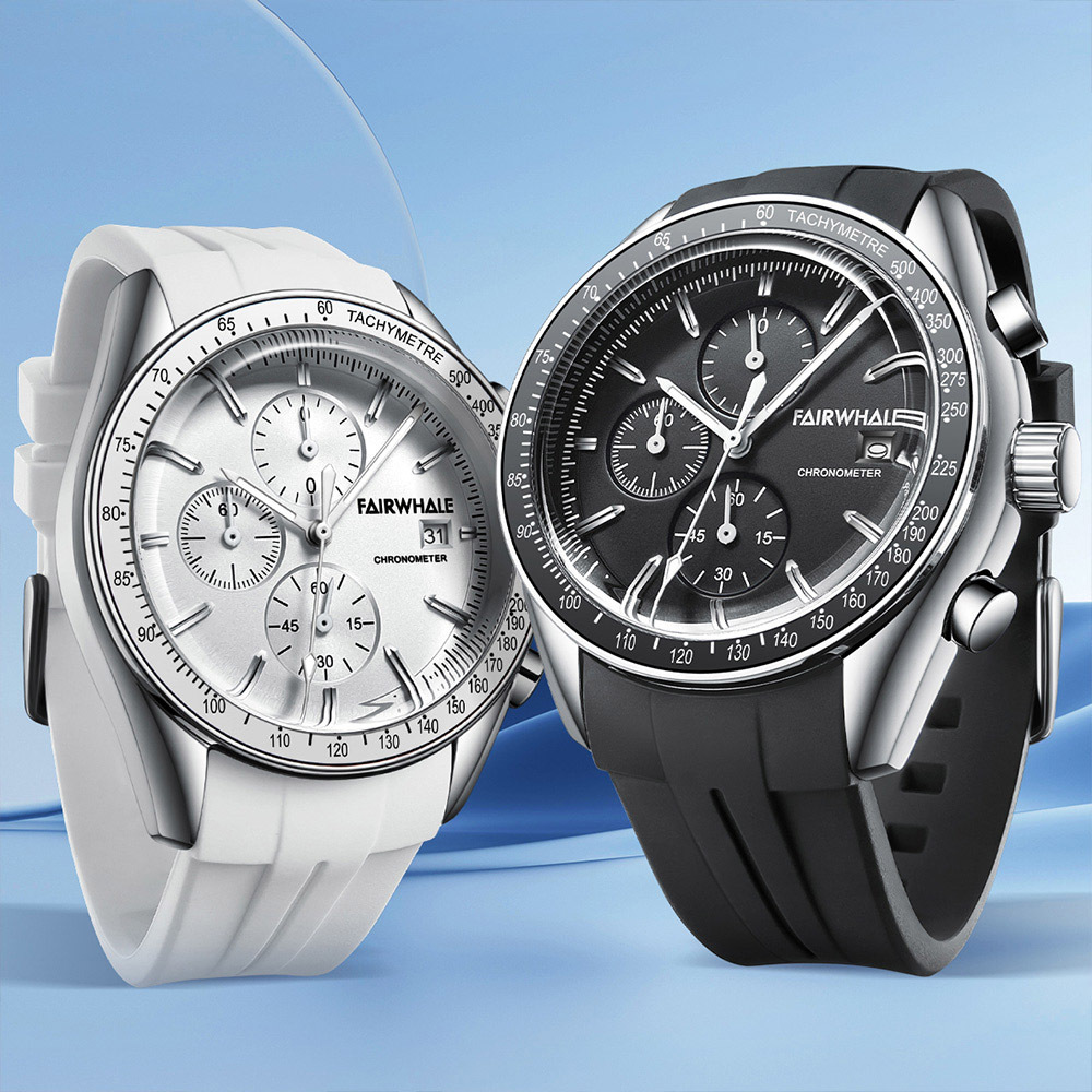 【Mark fairwhale 馬克菲爾】夏日繽紛 青春活力 三針三眼 矽膠 手錶-5650