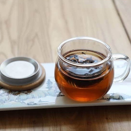 三件式矮玻璃泡茶杯