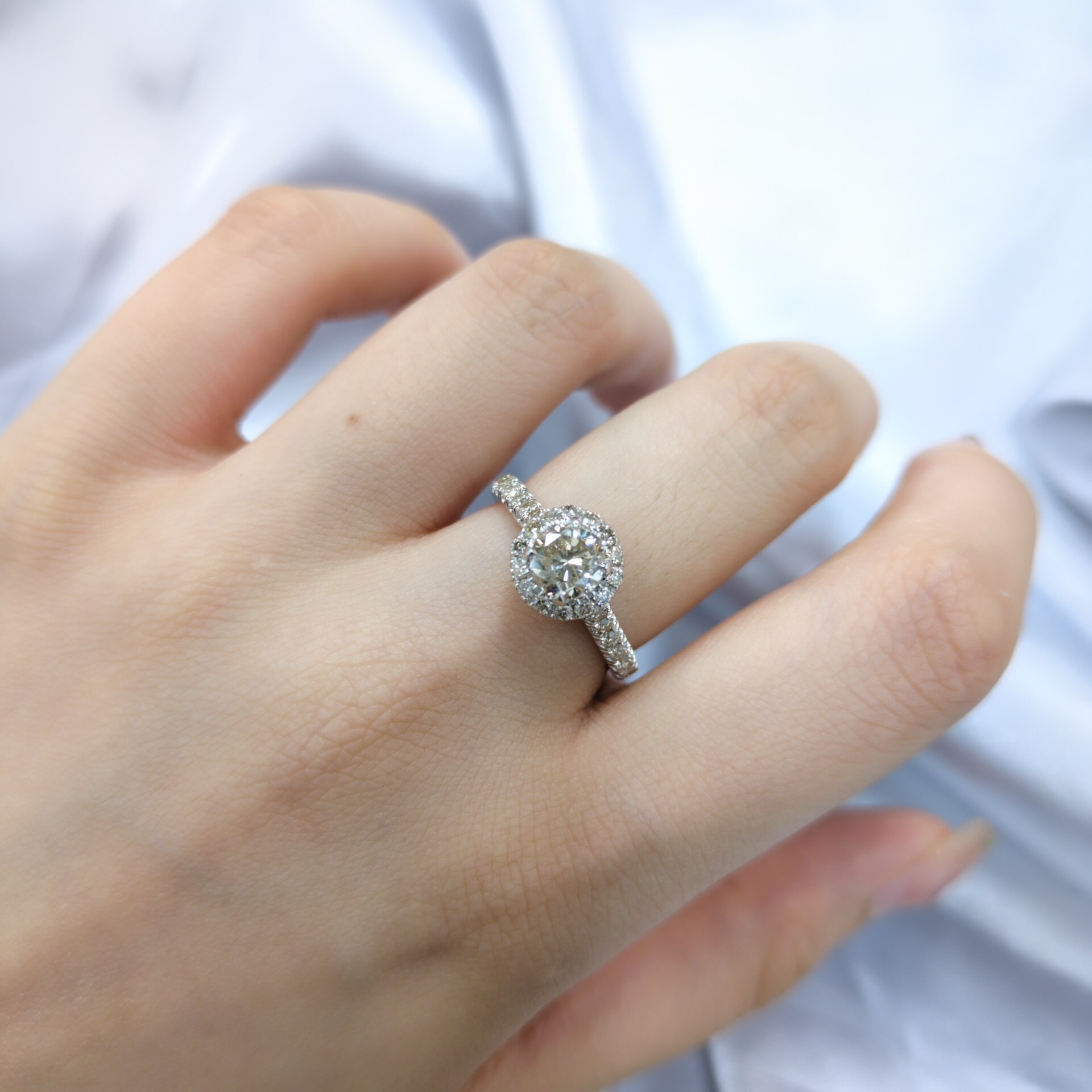 18K White Gold 1.41ct Diamond Ring