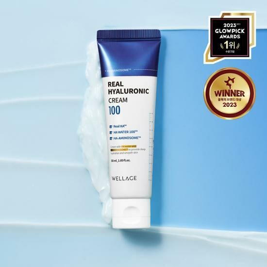 [30/11 - 31/01]  Wellage Real Hyaluronic Cream 100 50ml [Olive Young Double Planning Set]
