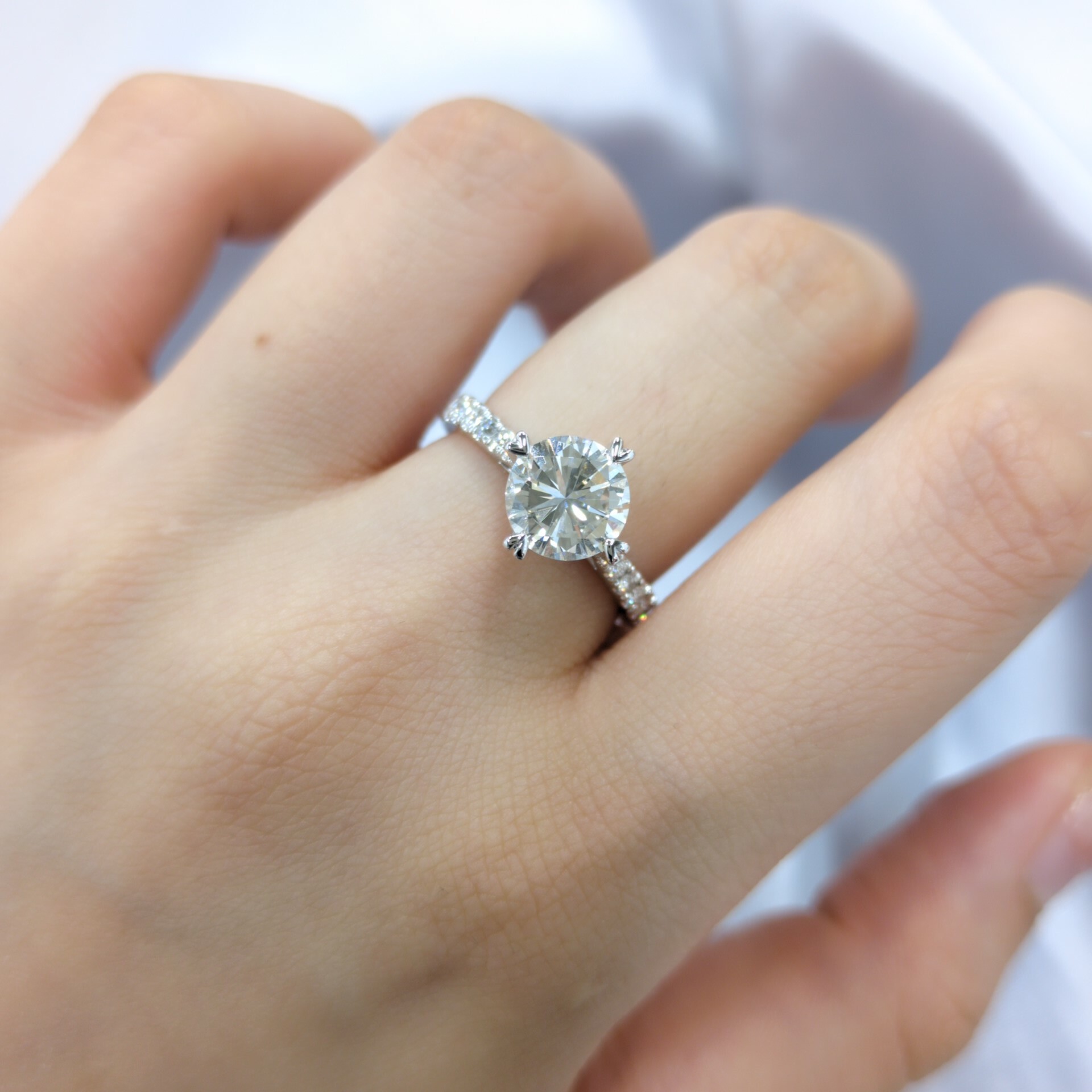 18K White Gold 1.52ct Diamond Ring