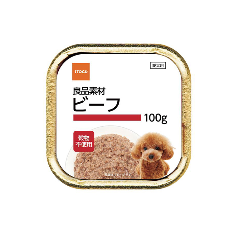 良品素材 犬用 無穀物 牛肉濕糧 100g