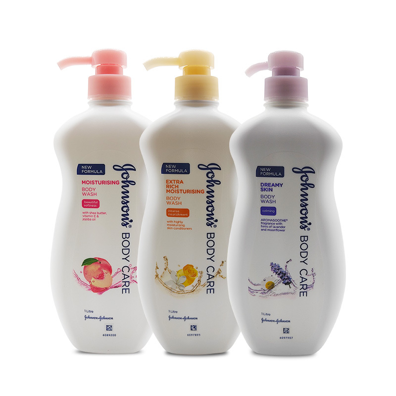 Johnson & Johnson 強生美肌花香水嫩滋潤持久留香沐浴露1L